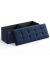 Sitztruhe LSF77IN blau Stoff 110,0 cm