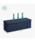 Sitztruhe LSF77IN blau Stoff 110,0 cm
