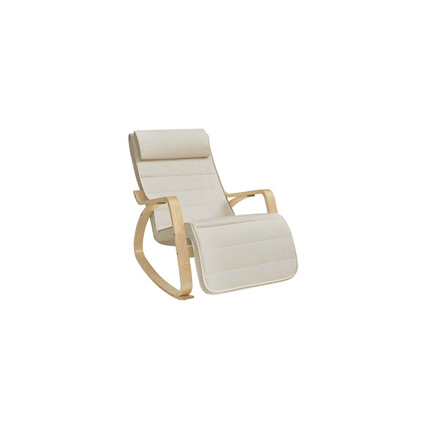 6955880342563 - Schaukelstuhl beige braun Stoff 6955880342563 SONGMICS 6955880342563 - Schaukelstuhl beige braun Stoff 6955880342563 SONGMICS