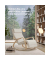 Schaukelstuhl beige braun Stoff