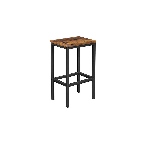 6955880358403 - Barhocker Set mit 2 Barstühlen Küchen-Frühstücksbarhocker mit Fußhocker industriell im Wohnzimmer Partyraum rustikales Braun LBC 65 x 40 x 30 x 6955880358403 - Barhocker Set mit 2 Barstühlen Küchen-Frühstücksbarhocker mit Fußhocker industriell im Wohnzimmer Partyraum rustikales Braun LBC 65 x 40 x 30 x