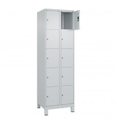 C+P Schließfachschrank Classic PLUS 2x5Fächer 1950x600x500mm l.grl.gr C+P Schließfachschrank Classic PLUS 2x5Fächer 1950x600x500mm l.grl.gr