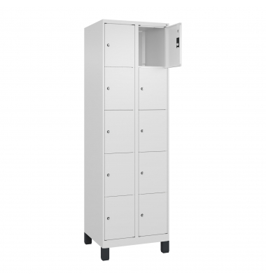 C+P Schließfachschrank Classic PLUS 2x5Fächer 1950x600x500mm wsws