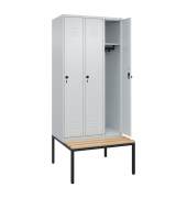 C+P Spind Classic PLUS 3Abteile 2120x900x815mm l.grl.gr