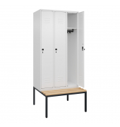 C+P Spind Classic PLUS 3Abteile 2120x900x815mm wsws