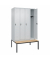 C+P Spind Classic PLUS 4Abteile 2120x1200x815mm l.grl.gr