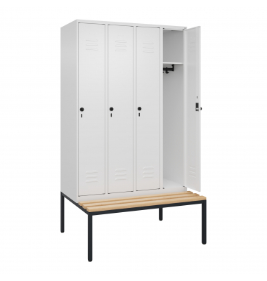 C+P Spind Classic PLUS 4Abteile 2120x1200x815mm wsws