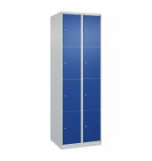 C+P Schließfachschrank Classic PLUS 2x4Fächer 1850x600x500mm l.grl.bl