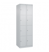 C+P Schließfachschrank Classic PLUS 2x4Fächer 1850x600x500mm l.grl.gr