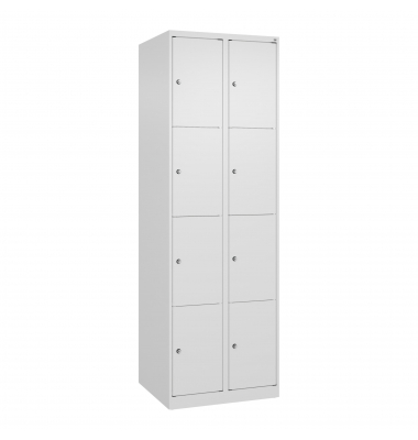 C+P Schließfachschrank Classic PLUS 2x4Fächer 1850x600x500mm wsws