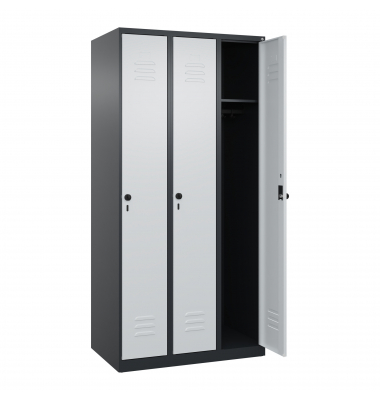 C+P Spind Classic PLUS 3Abteile 1850x900x500mm s.grl.gr