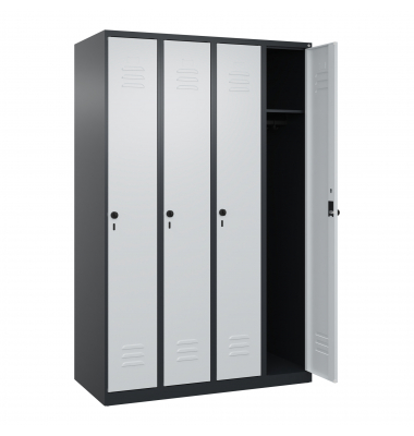 C+P Spind Classic PLUS 4Abteile 1850x1200x500mm s.grl.gr