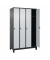 C+P Spind Classic PLUS 4Abteile 1950x1200x500mm s.grl.gr
