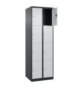 C+P Schließfachschrank Classic PLUS 2x4Fächer 1850x600x500mm s.grl.gr