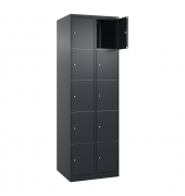 C+P Schließfachschrank Classic PLUS 2x5Fächer 1850x600x500mm s.grs.gr