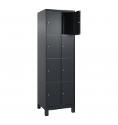 C+P Schließfachschrank Classic PLUS 2x4Fächer 1950x600x500mm s.grs.gr