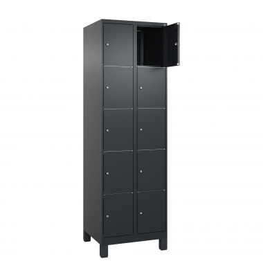 C+P Schließfachschrank Classic PLUS 2x5Fächer 1950x600x500mm s.grs.gr