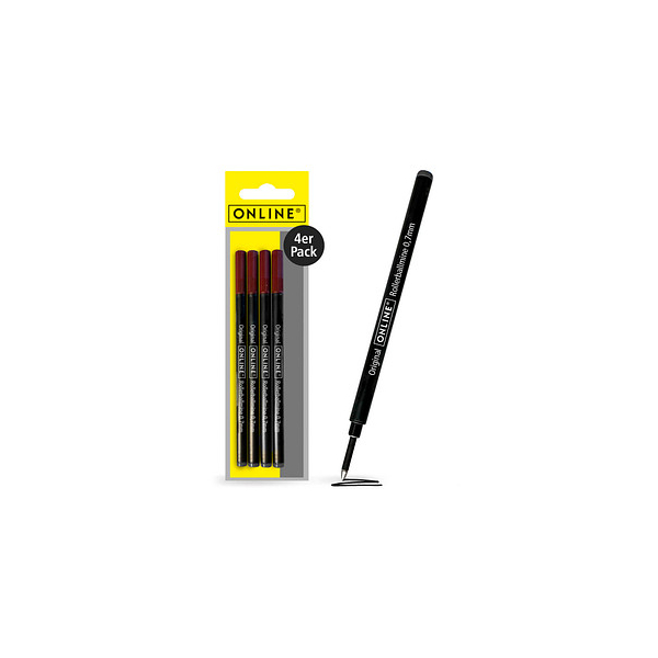 4014421700964 - 4 ONLINE Rollerball-Minen Gelschreiberminen schwarz 4014421700964 4 Stück 4014421700964 - 4 ONLINE Rollerball-Minen Gelschreiberminen schwarz 4014421700964 4 Stück