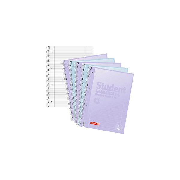 4061947103960 - Collegeblock 10-6732794 Student Pastell Lineatur 27 liniert mit Rand innen außen A4 90g blau violett 80 Blatt 40619471039 5 Block 4061947103960 - Collegeblock 10-6732794 Student Pastell Lineatur 27 liniert mit Rand innen außen A4 90g blau violett 80 Blatt 40619471039 5 Block