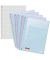 Collegeblock 10-6732894 Student Pastell, Lineatur 28 / kariert mit Rand innen/außen, A4, 90g, blau/violett, 80 Blatt
