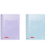 Collegeblock 10-6732894 Student Pastell, Lineatur 28 / kariert mit Rand innen/außen, A4, 90g, blau/violett, 80 Blatt