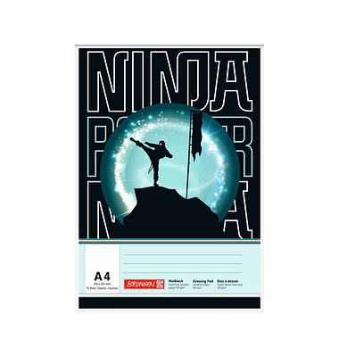 Malblock Ninja Power DIN A4