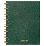 Notizbuch Premium Wire DIN A5 punktkariert, dunkelgrün Hardcover 192 Seiten