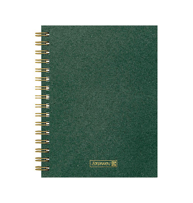 Notizbuch 105589559, Premium Wire, grün, A5, punktkariert, 90g, 96 Blatt / 192 Seiten