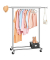 Rollgarderobe HSR13S silber Metall 92,0 - 132,0 x 160,0 cm