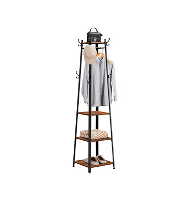 Kleiderständer LCR80X braun Metall 8 Haken 43,0 x 180,0 cm