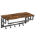Wandgarderobe LCR12BX braun Metall 5 Haken 66,0 x 27,0 cm