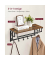 Wandgarderobe LCR12BX braun Metall 5 Haken 66,0 x 27,0 cm