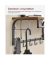 Wandgarderobe LCR12BX braun Metall 5 Haken 66,0 x 27,0 cm