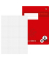 Schulheft 734010305 Premium, Lineatur 5 / kariert, A5, 90g, rot, 16 Blatt / 32 Seiten