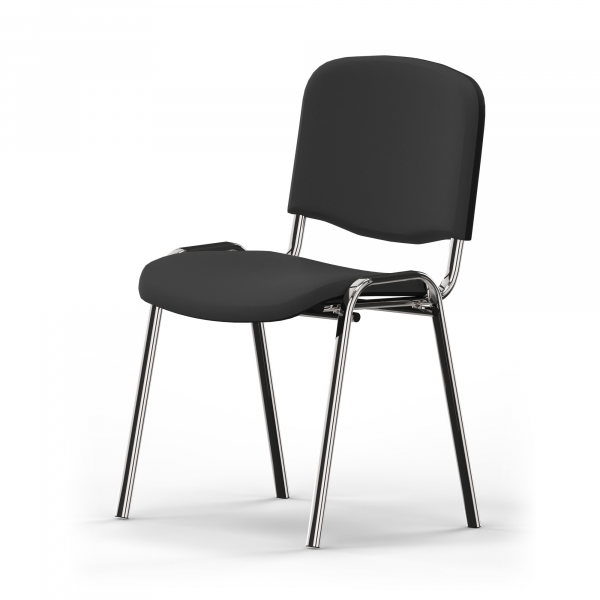 5901747092622 - Besucherstuhl Iso Visitor grau   chrom ohne Armlehnen 4-Fuß-Gestell 5901747092622 Nowy Styl