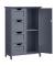 Badschrank LHC41GY dunkelgrau 55,0 x 28,5 x 82,0 cm
