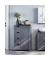 Badschrank LHC41GY dunkelgrau 55,0 x 28,5 x 82,0 cm