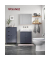 Badschrank LHC41GY dunkelgrau 55,0 x 28,5 x 82,0 cm