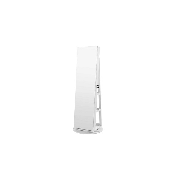 0194343032771 - Songmics - Schmuckschrank Spiegelschrank mit rahmenlosem Ganzkörperspiegel 3 Ablagen 360° drehbar abschließbar weiß JJC007W01 - Oberfläche in 0194343032771 - Songmics - Schmuckschrank Spiegelschrank mit rahmenlosem Ganzkörperspiegel 3 Ablagen 360° drehbar abschließbar weiß JJC007W01 - Oberfläche in