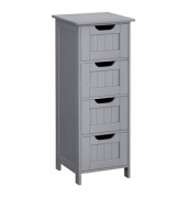 Badschrank grau 30,0 x 28,5 x 82,0 cm