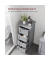 Badschrank grau 30,0 x 28,5 x 82,0 cm