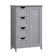 Badschrank grau 55,0 x 28,5 x 82,0 cm