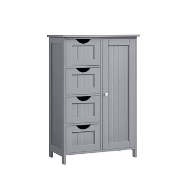Badschrank grau 55,0 x 28,5 x 82,0 cm