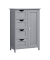 Badschrank grau 55,0 x 28,5 x 82,0 cm