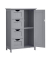 Badschrank grau 55,0 x 28,5 x 82,0 cm