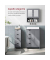 Badschrank grau 55,0 x 28,5 x 82,0 cm