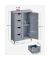Badschrank grau 55,0 x 28,5 x 82,0 cm