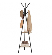Kleiderständer grau Metall 6 Haken 49,5 x 179,0 cm