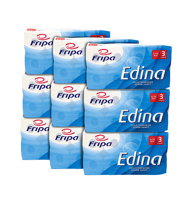 Toilettenpapier Edina 3-lagig 72 Rollen