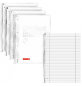 Collegeblock 10-67927300 Student, Lineatur 27 / liniert mit Rand innen/außen, A4, 90g, weiß, 80 Blatt
